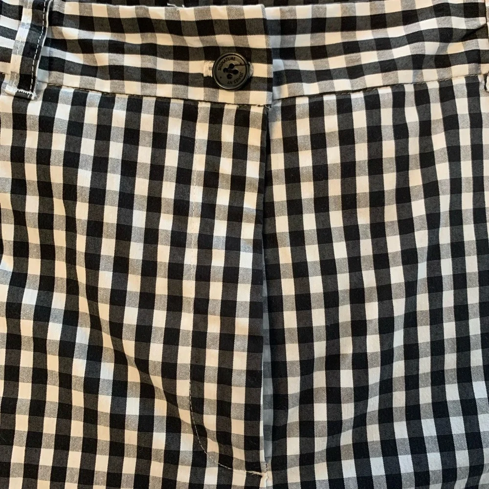 Sz 14 Jones New York gingham Plaid black Shorts Stretch Women's Ladies Easter - Picture 4 of 7